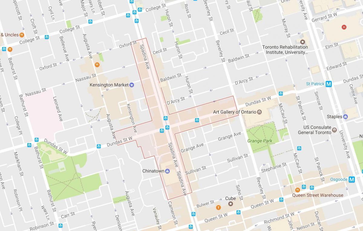 Toronto chinatown mappa