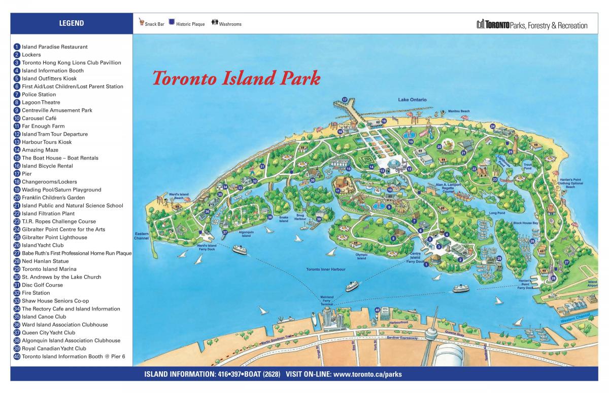 mappa di isola di Toronto