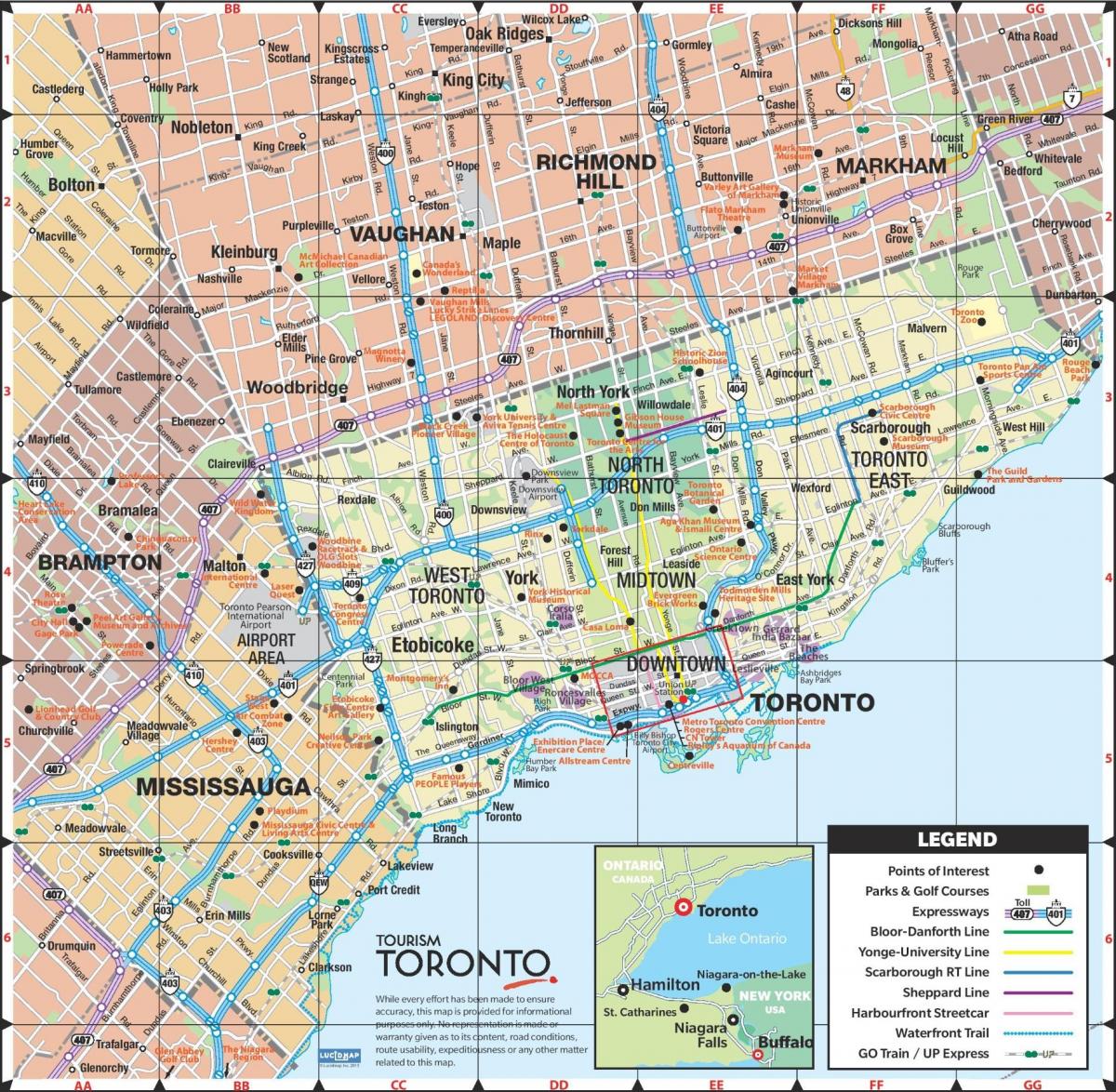 Toronto sulla mappa