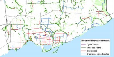 Toronto bike mappa