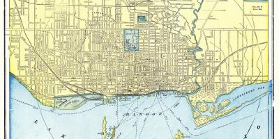 Vecchia mappa di Toronto