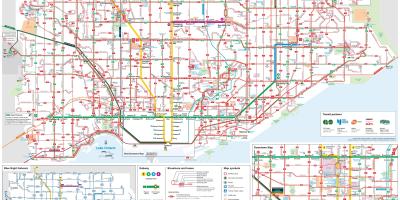 Ttc mappa di autobus di Toronto