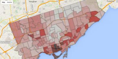 La criminalità mappa di Toronto