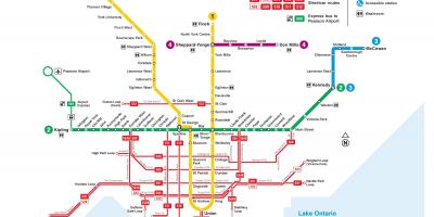 Toronto tram mappa